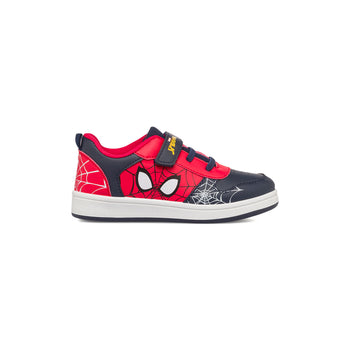 Sneakers primi passi rosse e blu da bambino con stampa Spiderman, Scarpe Bambini, SKU s332500075, Immagine 0